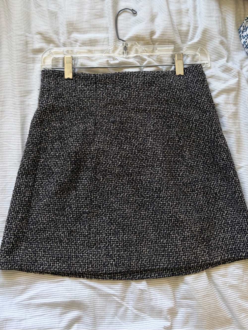Zara Black Tweed Skirt